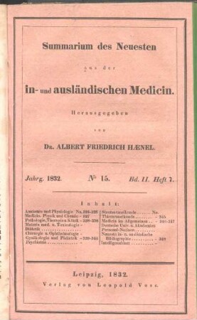 1. August 1832. No 15.