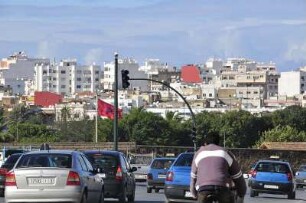 Stadtzentrum von Rabat : Blick auf das Stadtzentrum von Rabat, aufgenommen am 05.11.2008
