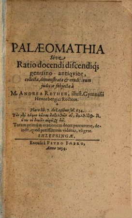 Palaeomathia