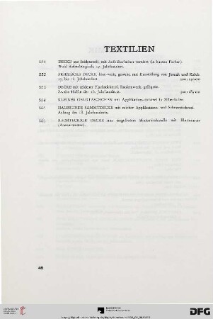 Textilien (Nr. 551-556)