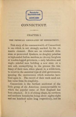 Connecticut : A study of a commonwealthdemocracy