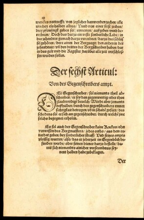 Der sechst Articul: