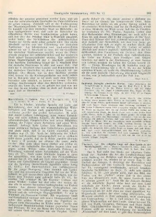 282 [Rezension] Zwingli, Huldreich, Sämtliche Werke. Bd. IX, Lfg. 64
