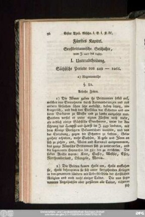 Fünftes Kapitel. Großbrittannische Geschichte, vom J. 449 bis 1485.