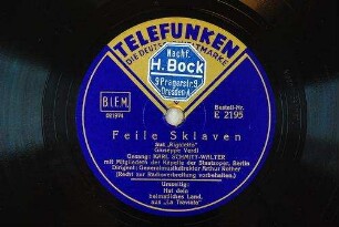 Feile Sklaven : aus "Rigoletto" / Giuseppe Verdi