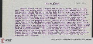 Brief(Abschrift)
