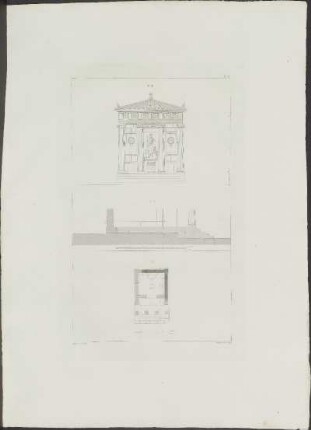 Pl. 16. F. III. Élévation restarée du temple...