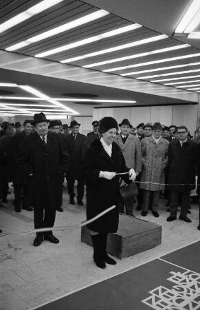 Einweihung der Fußgängerunterführung am Bahnhofplatz.