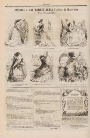 Conseils a ces petites dames à propose de l'Exposition, par Carême