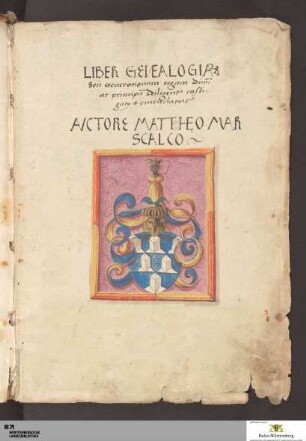 Liber Genealogiarum Seu Generationum regum ducum ac principum - Cod.Don.576