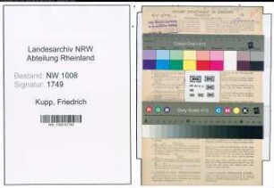 Entnazifizierung Friedrich Kupp , geb. 06.07.1908 (Kraftfahrzeugmeister)