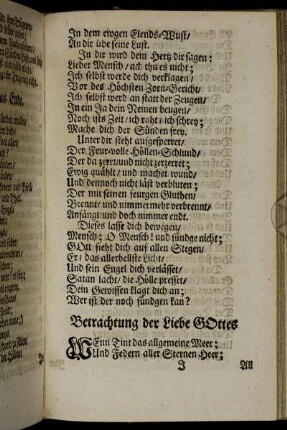 Betrachtung der Liebe GOttes