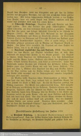 Deutschlands Erhebung im Jahre 1813