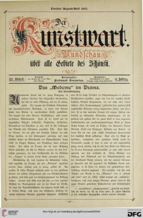 Heft 22 (2. Augustheft 1893