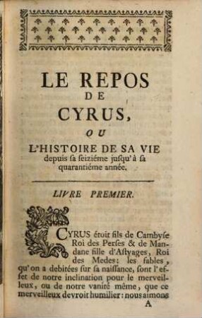 Le Repos : ou l'histoire de sa vie depuis la 16 jusqu'à sa 40 année
