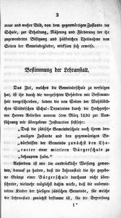 Bestimmung der Lehranstalt