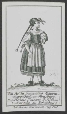 Ein Hessen-Hanauische Bäurin, angrenzent an Strasburg