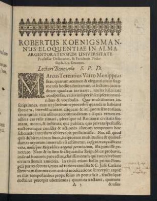 A3r-A4v, Robertus Koenigsmannus Eloquentiae ...