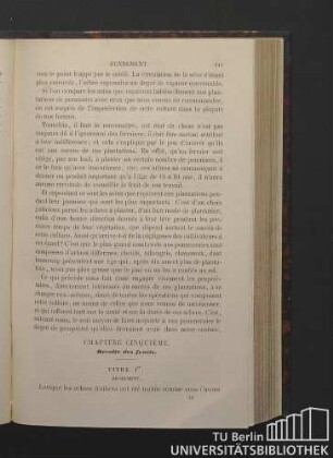 Chapitre cinquième. Récolte des fruits.