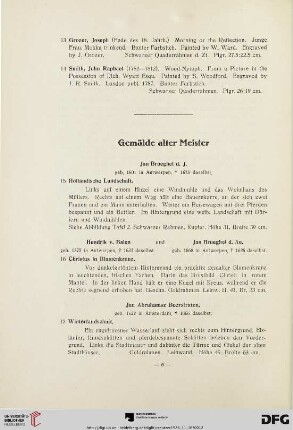 Gemälde alter Meister (Nr. 15-40)