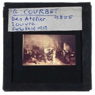 Courbet, Das Atelier des Künstlers (Paris MO RF 2257)