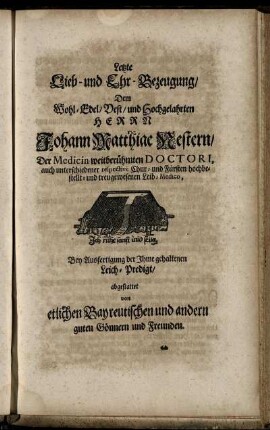 Letzte Lieb- und Ehr-Bezeugung