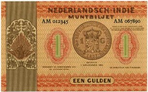 Geldschein, Gulden, 1.11.1939