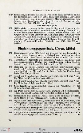 Einrichtungsgegenstände (Nr. 474-495)