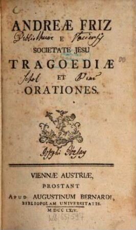 Tragoediae et orationes