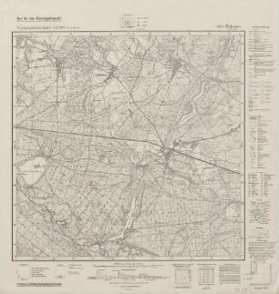 3651 Briesen in der Mark, Topographische Karte 1:25000 (4cm - Karte)