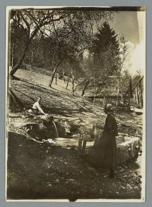 Beim Osterwasserholen im Jura, Frühling am Bergbach