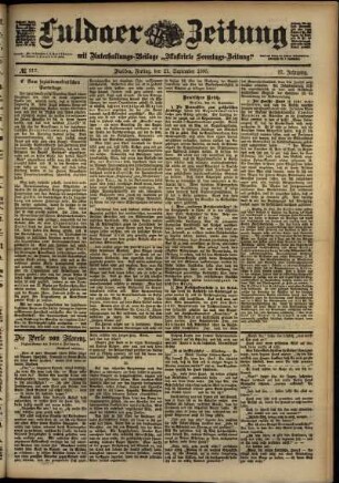 Ausgabe vom Freitag, den 21. September 1900.