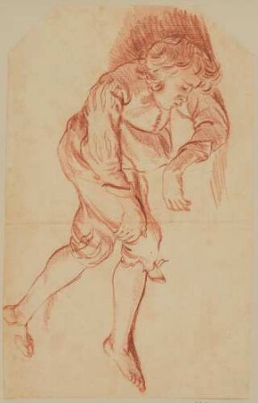 Liegender schlafender Knabe (recto)