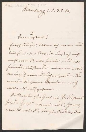 Brief an Heinrich von Herzogenberg : 03.08.1896