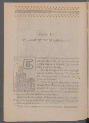 Capítulo VIII - "El Hogar de los Desamparados"