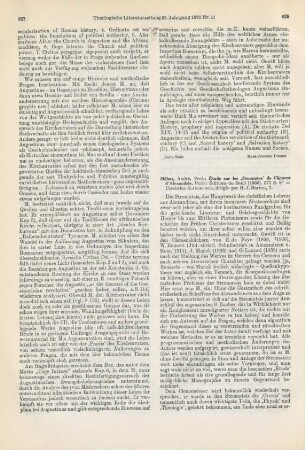 828-830 [Rezension] Méhat, André, Étude sur les 'Stromates' de Clément d'Alexandrie