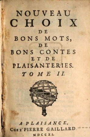 Nouveau Choix De Bons Mots, De Bons Contes Et De Plaisanteries, 2