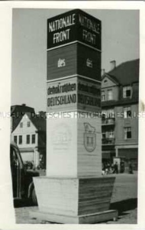 Säule der Nationalen Front in Haldensleben