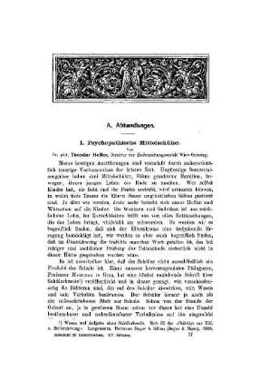 Psychopathische Mittelschüler