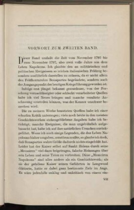 Vorwort zum zweiten Band.