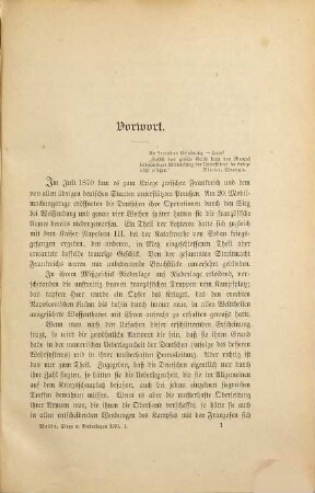Die Ursachen der Siege und Niederlagen im Kriege 1870 : Versuch einer kritischen Darstellung des deutsch-französischen Krieges bis zur Schlacht bei Sedan, 1