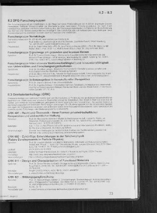 II.3 Graduiertenkollegs (GRK)