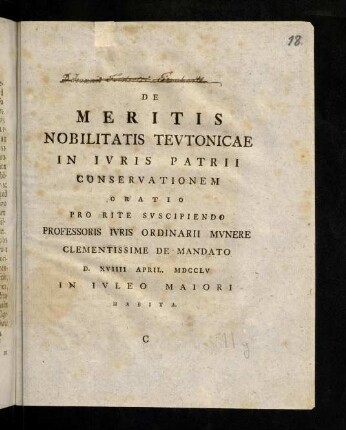 17-40, De Meritis Nobilitatis Teutonicae