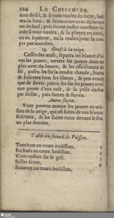 Table du second de Poisson