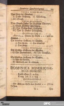 Dominica Misericordias Domini.
