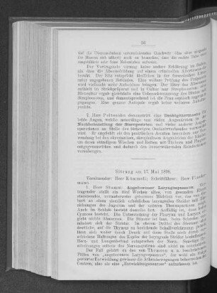 Sitzung am 17. Mai 1898.