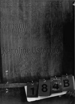 Grabstein 184 [Hahn S. 86 Grab-Nr. 154]: Grabstein 184B [Hahn S. 86 Grab-Nr. 154]
