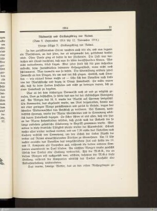 Rückmarsch und Stellungskrieg vor Reims