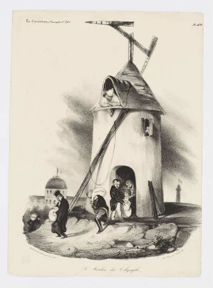 Le Moulin du Télégraphe, aus: "La Caricature", Paris 1834