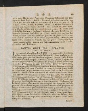 69-77, Samuel Gotthelf Hoffmann...
